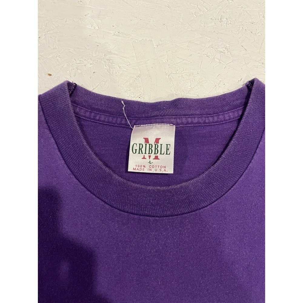 Vintage Truman State Bulldogs Shirt Mens Size M Single Stitch Purple‎ College - Picture 6 of 10